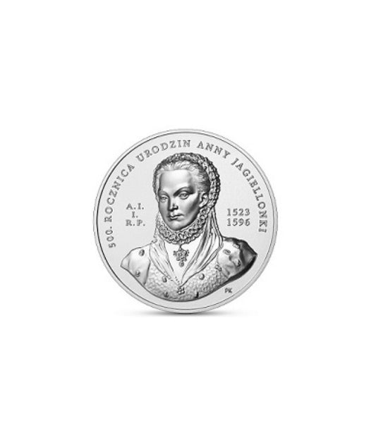 50 zł 500. rocznica urodzin Anny Jagiellonki - Moneta kolekcjonerska