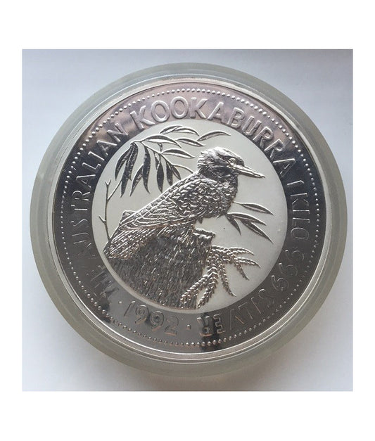 Australia - 30$ Kookaburra  1992 - 1 Kg Ag 999