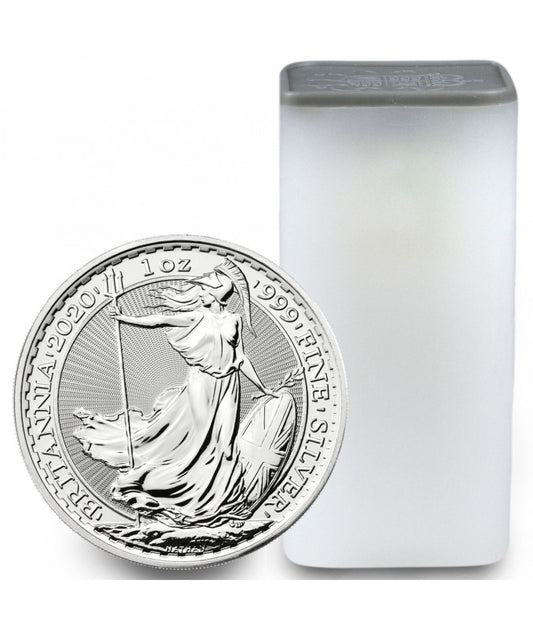 Britannia 2020 - 1 uncja srebra - tuba 25 sztuk