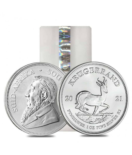 Krugerrand 2021 - 1 uncja srebra - tuba 25 sztuk