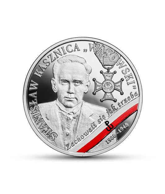 Moneta 10 zł Stanisław Kasznica „Wąsowski”