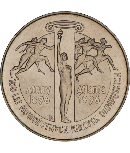 2 zł 100 Lat Nowożytnych Igrzysk Olimpijskich (Ateny - Atlanta) 1995 - Moneta Okolicznościowa