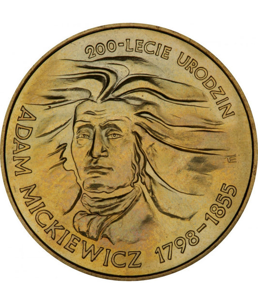 Moneta 2 zł Adam Mickiewicz