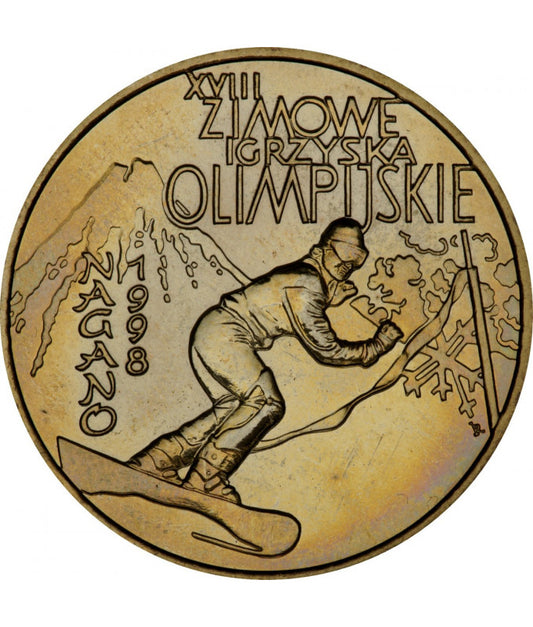Moneta 2 zł Igrzyska Olimpijskie Nagano