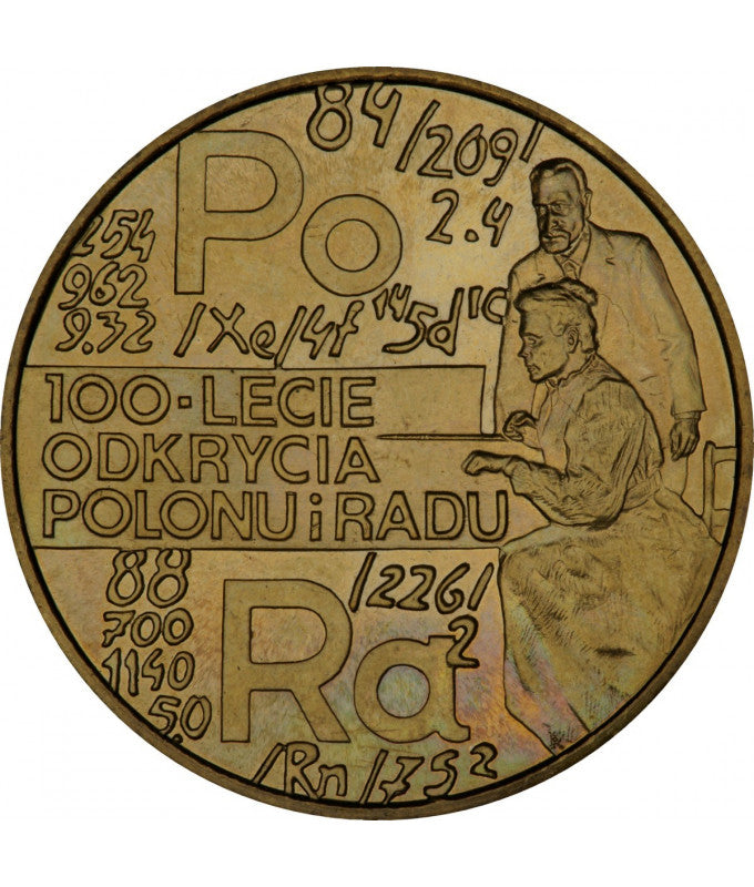 Moneta 2 zł Polon i Rad