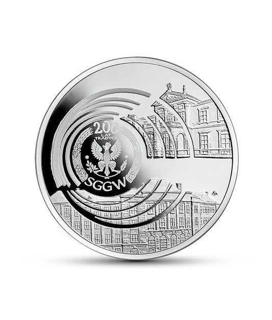 Moneta kolekcjonerska 10 zł 200-lecie SGGW w Warszawie