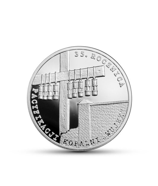 Moneta kolekcjonerska 10 zł pacyfikacja kopalni Wujek