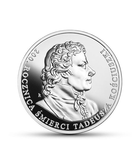 Moneta kolekcjonerska 10 zł Tadeusz Kościuszko