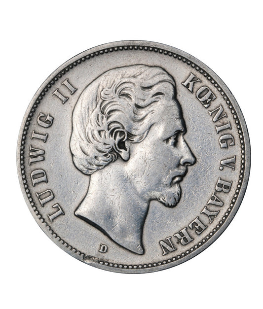 Niemcy - Bawaria - 5 marek 1875 - Ludwig II