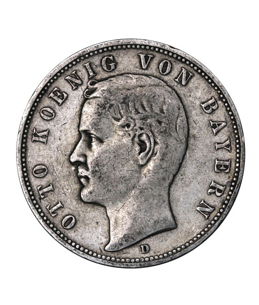Niemcy - Bawaria - 5 marek 1895 - Otto - (N36)