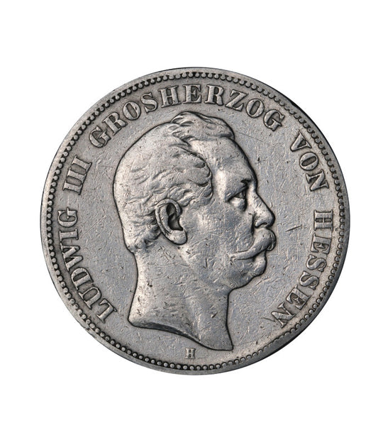 Niemcy - Hesja - 5 marek 1876 - Ludwik III