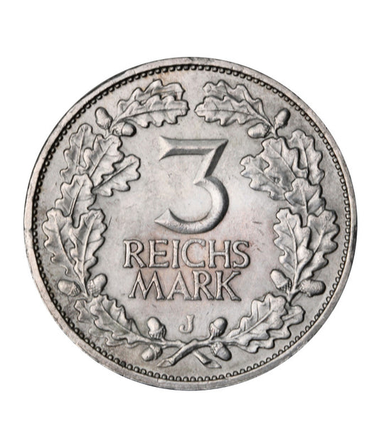 Niemcy - Republika Weimarska - 3 marki 1925 J - 1000-lecie Nadrenii