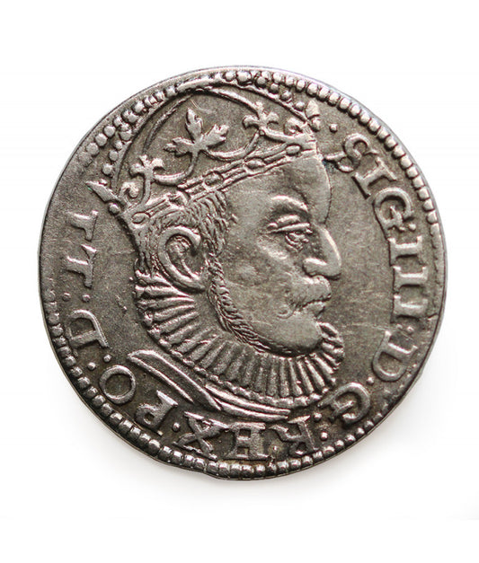 POLSKA , TROJAK 1589 Ryga II/II+