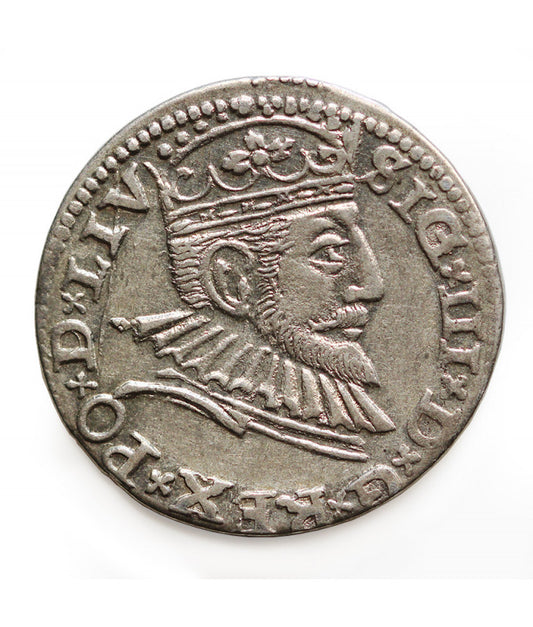 POLSKA , TROJAK 1593 Ryga I-