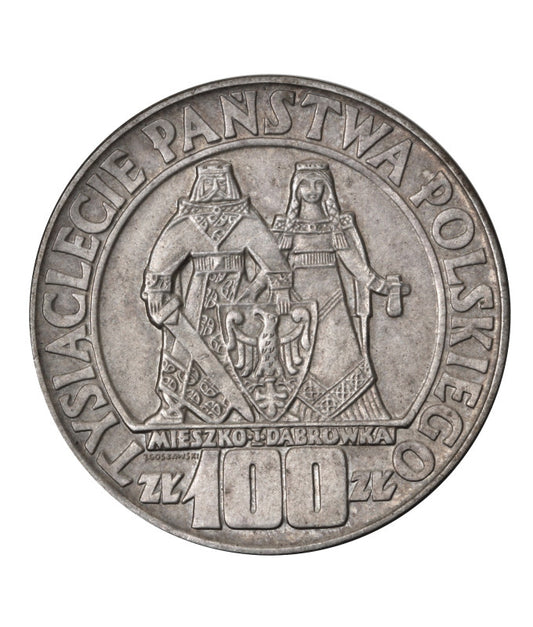 PRL - 100 złotych 1966 - Mieszko i Dąbrówka - (O6)